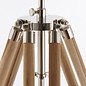 Teak Wood Tripod Floor Lamp - Base Only