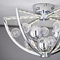 Orbital - LED Semi Flush Ceiling Light - Clear & Metallic Bauble