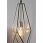 Terra - Glass Panelled Cage Pendant - Antique Brass