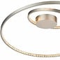 Etta - Modern LED Crystal Rings - Semi-Flush - Matt Nickel