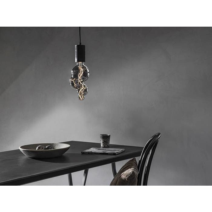 Decorative LED Suspension Kit - Matt Black - Chunky Industrial Lampholders