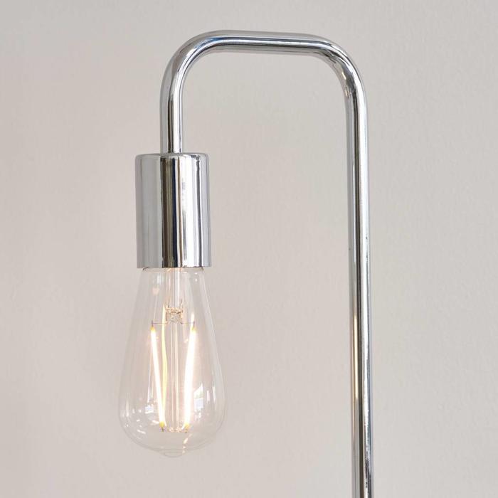 Rubin - Mid Century Stick Table Lamp - Polished Chrome