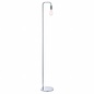 Rubin - Mid Century Stick Floor Lamp - Polished Chrome