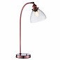 Industrial Glass Table/Desk Lamp - Antique Copper