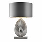 Delo - Decorative Table Lamp with Grey Oval Shade