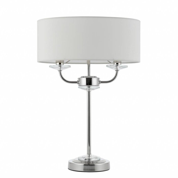 Frost - Modern Chandlier Table Lamp - Polished Chrome & Crystal