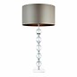 Mardon - Crystal Table Lamp with Mink Faux Silk Shade