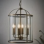 Lambet - Glass & Antique Brass Lantern - Large