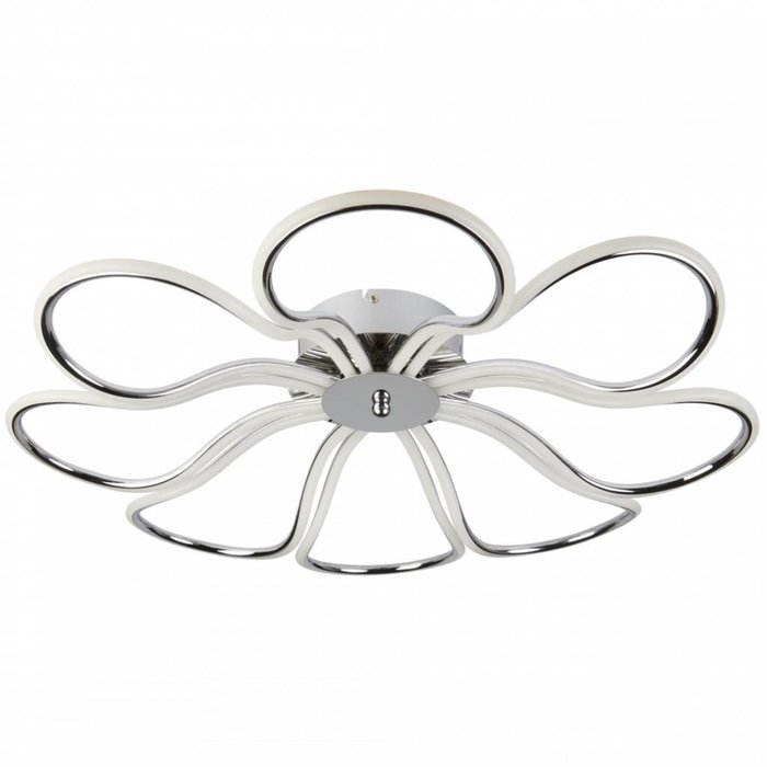 Petal - Large Flush LED Ceiling Fitting - Polished Chrome