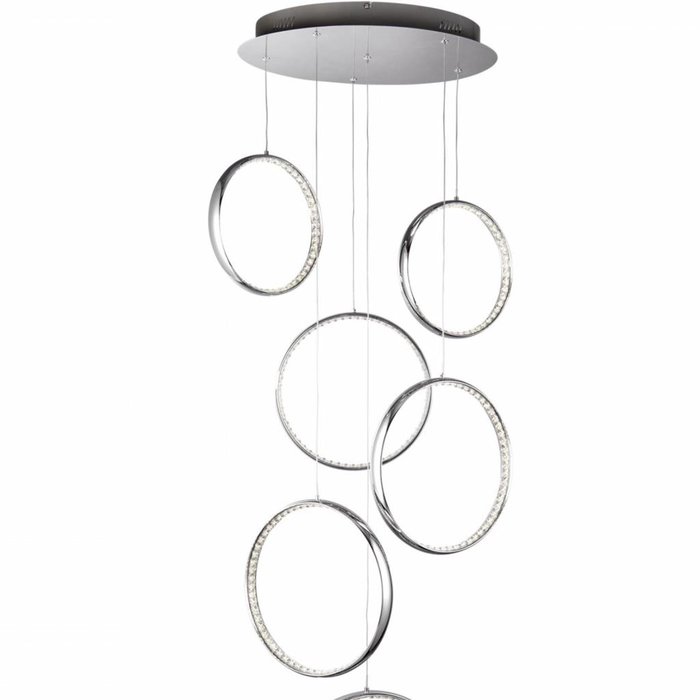 Realto - Multi-drop Crystal Ring Cascading Feature Light