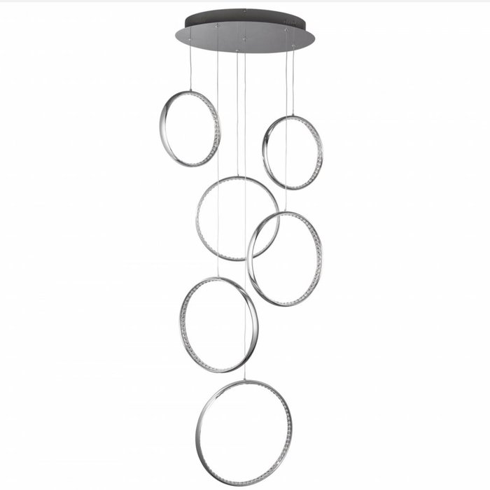 Realto - Multi-drop Crystal Ring Cascading Feature Light