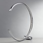 Realto - Crystal covered LED Ring Table Lamp - Polished Chrome