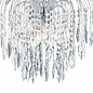 Classic Crystal Waterfall Ceiling Light - Polished Chrome, Crystal Buttons & Drops  - Large