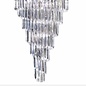 Signature - Large Cascading 9 Light Chandelier - Clear Acrylic Prisms