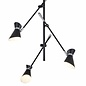 Angelo - Adjustable LED Semi-Flush Modern Spotlights - Matt Black & Chrome