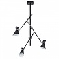 Angelo - Adjustable LED Semi-Flush Modern Spotlights - Matt Black & Chrome