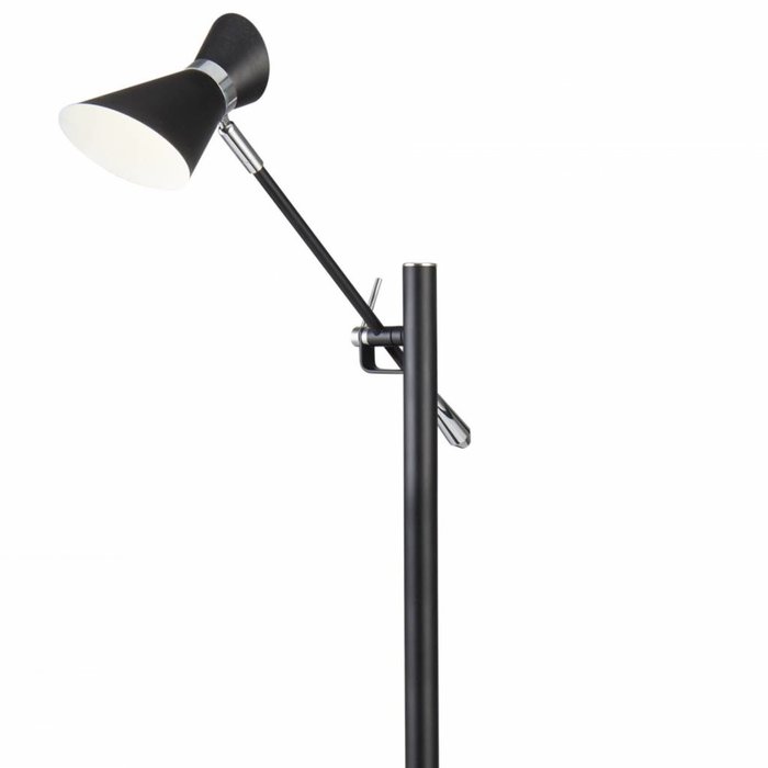 Angelo - Adjustable LED Spotlight Desk Lamp - Matt Black & Chrome