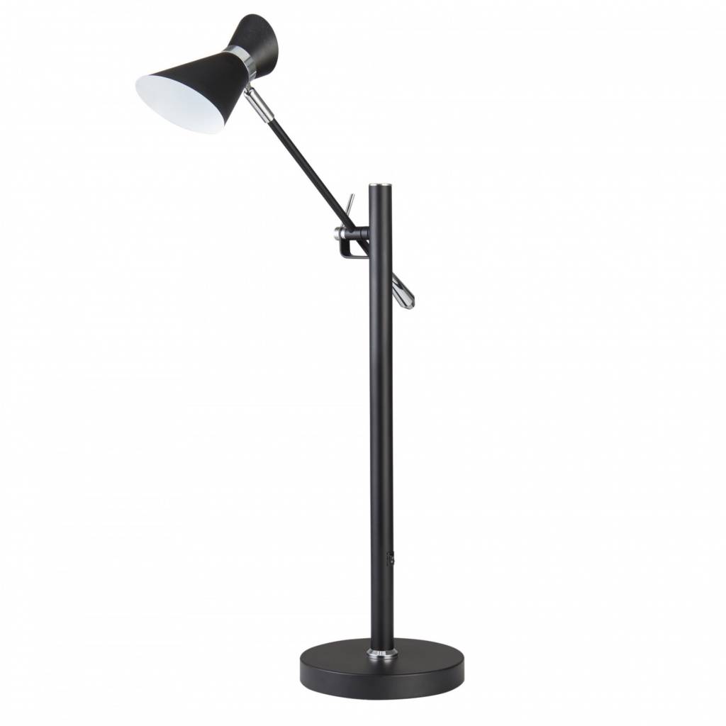 Angelo Adjustable Led Spotlight Desk Lamp Matt Black Chrome