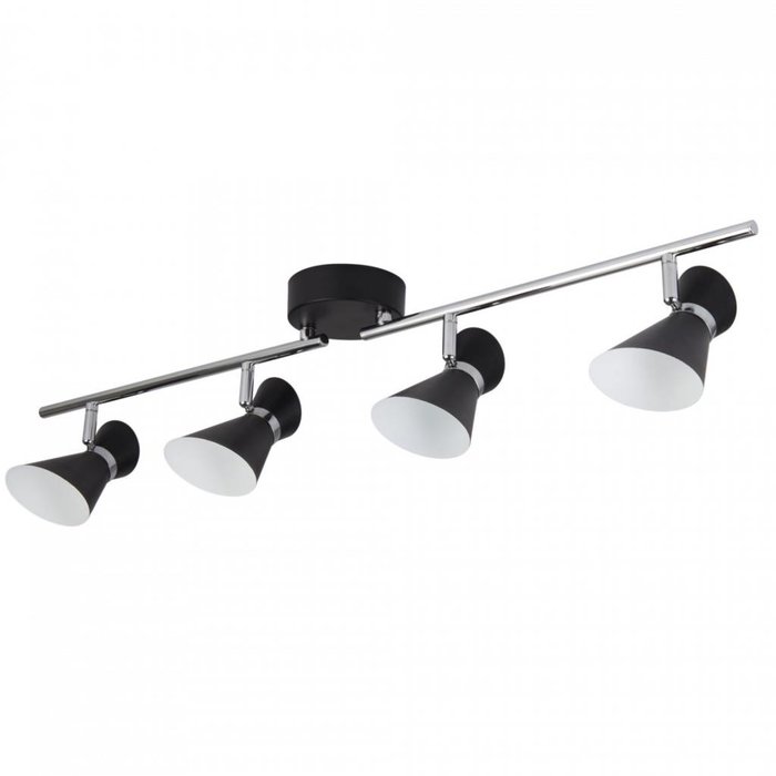 Angelo - Adjustable LED 4 Bar Spotlight - Black & Chrome