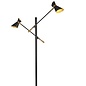 Angelo - Adjustable LED Double Headed Floor Lamp - Black & Gold