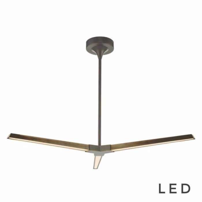 Rotary - Modern Bronze LED 3 Light Ceiling Fitting