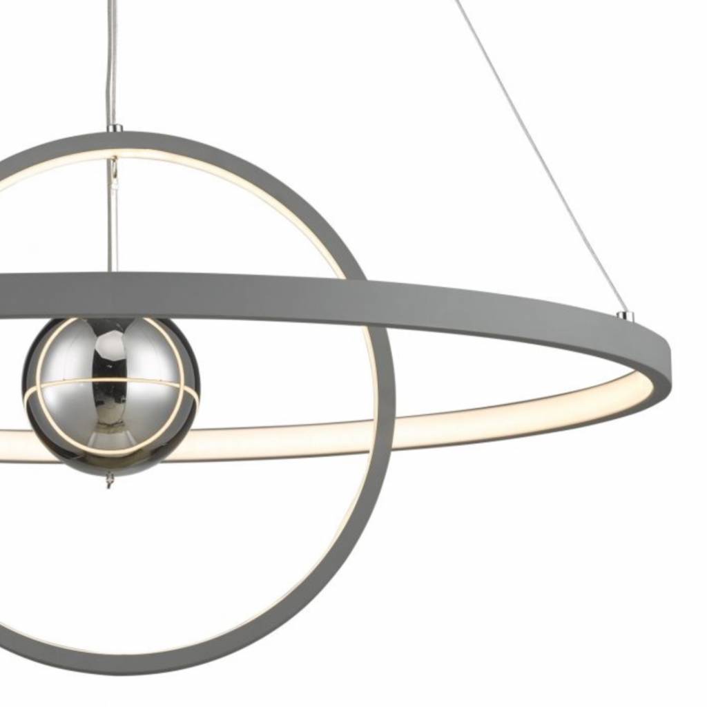 Radius Matt Grey Led Feature Ceiling Light Large Lightbox