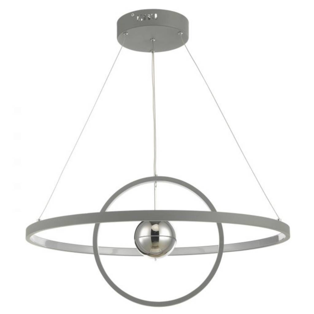 Radius Matt Grey Led Feature Ceiling Light Large Lightbox