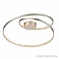 Etta - Modern LED Crystal Rings - Semi-Flush - Matt Nickel