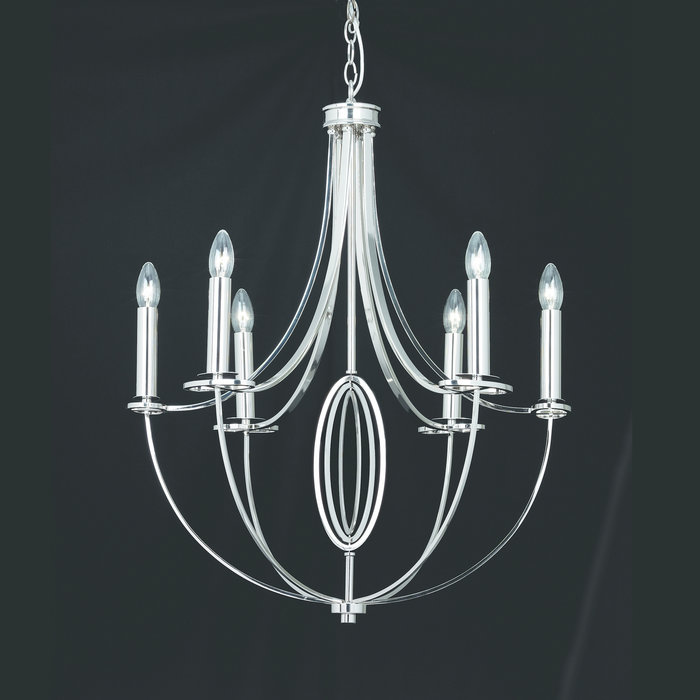 Whistler - Large Classic Multi-Armed Chandelier - Polished Nickel