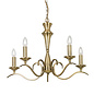 Coralline - 5 Light Antique Brass Chandelier