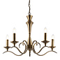 Coralline - 5 Light Antique Brass Chandelier