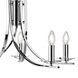 Neve - 5 Light Multi Arm Chandler - Polished Chrome and Crystal Sconces