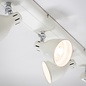 Country - Industrial LED Spotlight - 4 Light Bar - Gloss Ivory