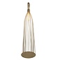 Large Twisted Cage Floor Feature Light - Champagne