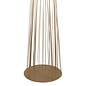 Large Twisted Cage Floor Feature Light - Champagne