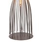 Large Twisted Cage Table Lamp - Grey