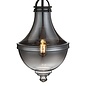 Contemporary Classic - Fluted Pendant - Smoked Glass & Pewter