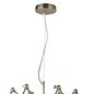 Spiderette - 6 Light Industrial Feature Light - Satin Silver