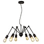 Spiderette - 6 Light Industrial Feature Light - Matt Black