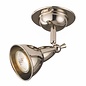 Modern Industrial LED Spotlight - Single - Bright Nickel