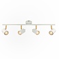 Kit - LED Spotlight - 4 Bar - Matt White & Satin Gold