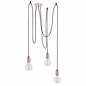 Spider - Industrial 3 Light Spider Suspension Kit with Copper Lampholders