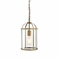 Lambet - Glass & Antique Brass Lantern - Small