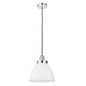 Resto Style Gloss White Glass Industrial Pendant