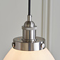 Resto Style Gloss White Glass Industrial Pendant