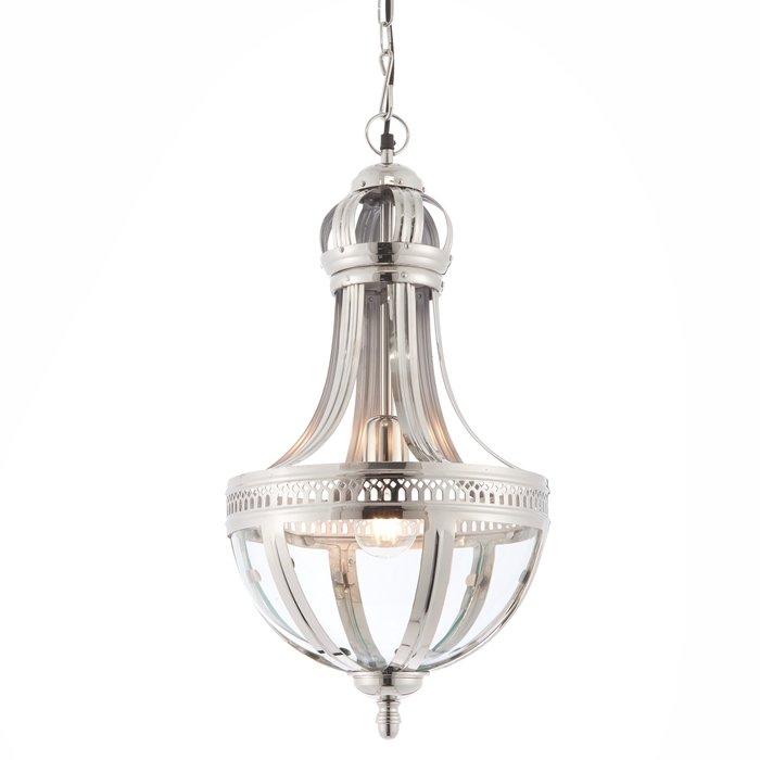 Opulent Classic Glass & Nickel Ceiling Light