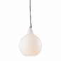 Homme - Scandi Minimalist Ceiling Light - Opal Glass & Wood