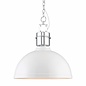 Gloss White Industrial Ceiling Pendant