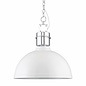 Gloss White Industrial Ceiling Pendant