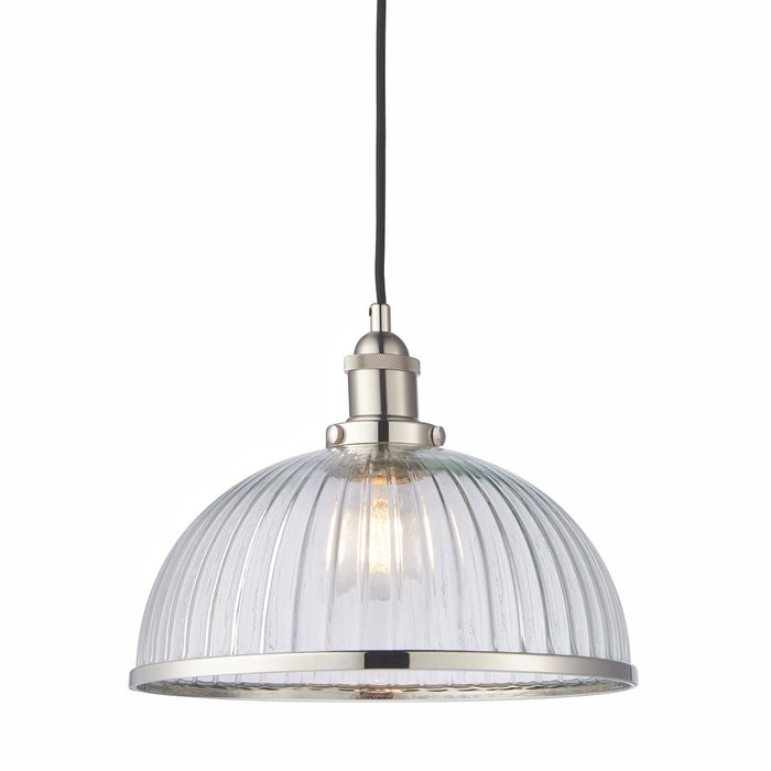 Vesta - Ribbed Glass Pendant Light